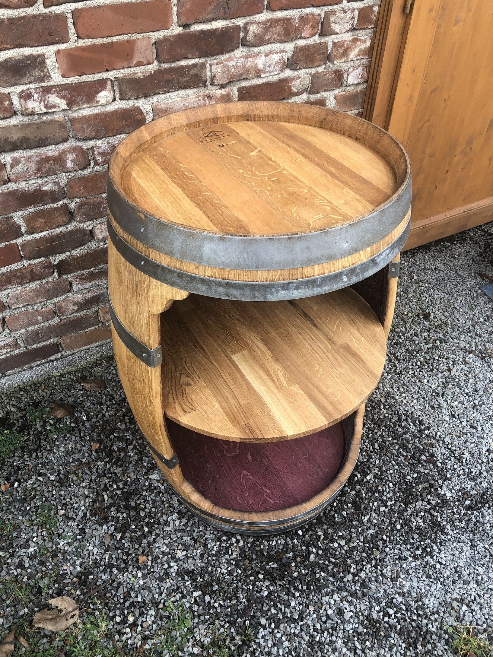 einfass Bar, ganzes Fass, große Öffnung geölt