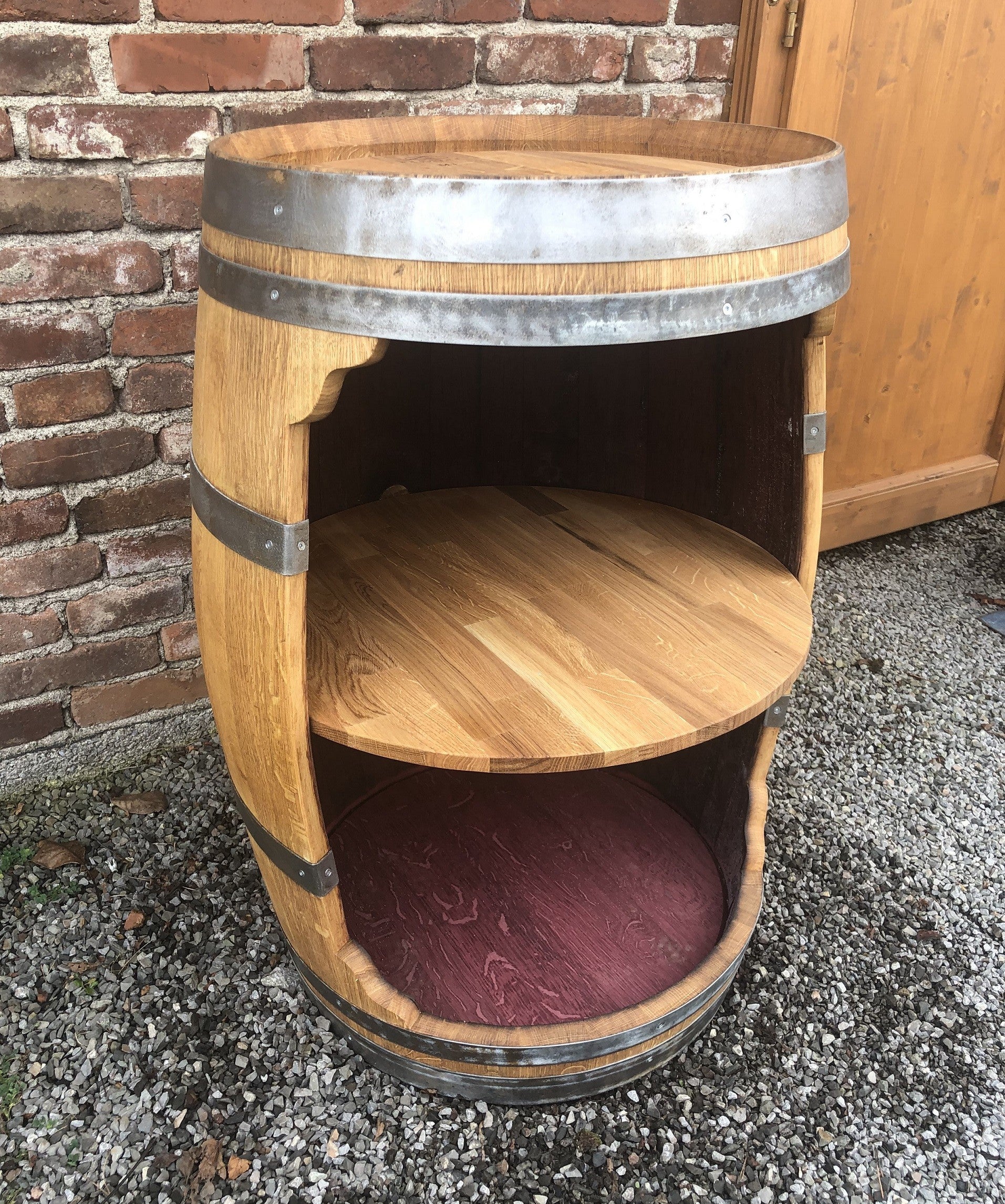 einfass Bar, ganzes Fass, große Öffnung geölt