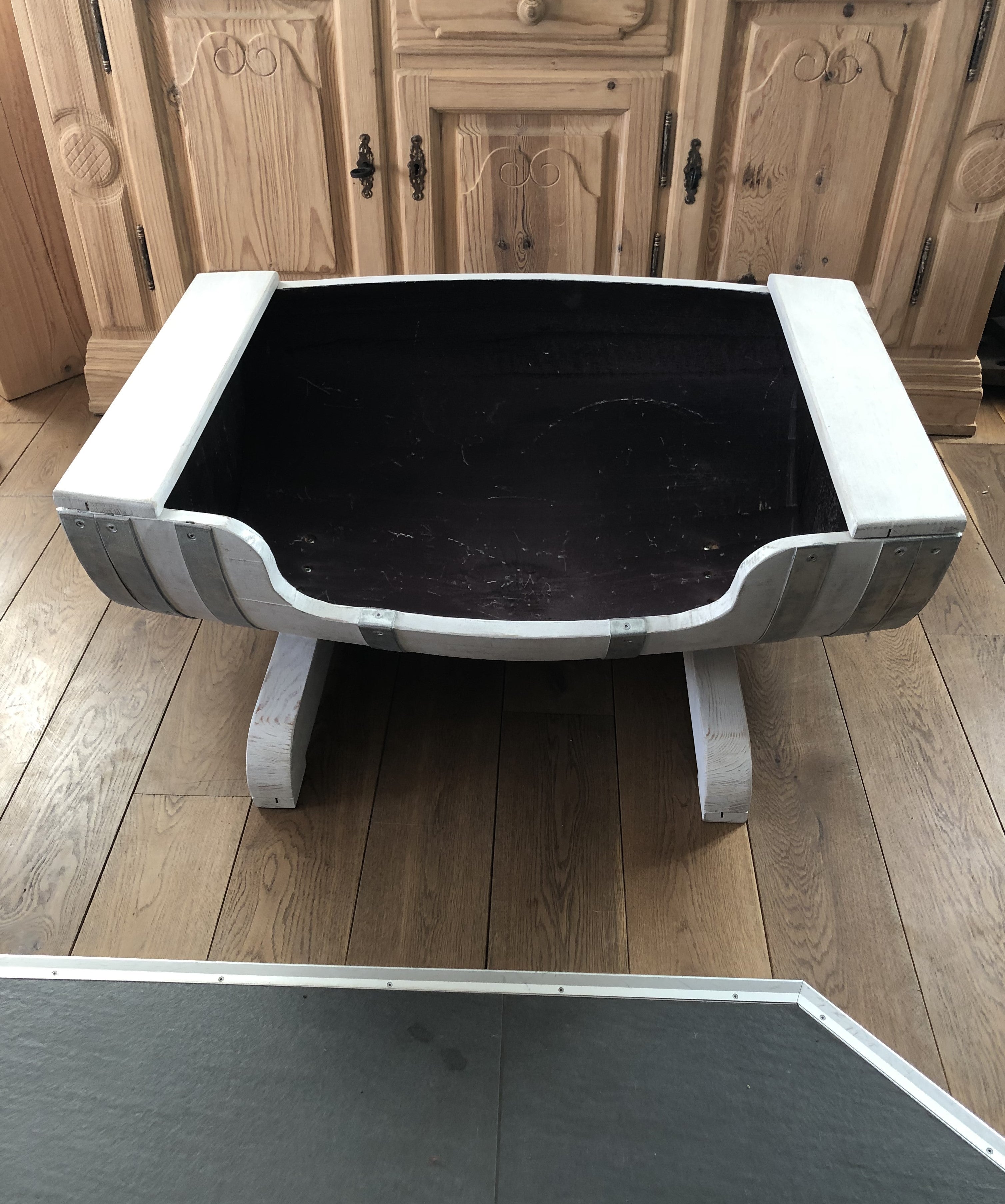 Hundebett Shabby White Optik