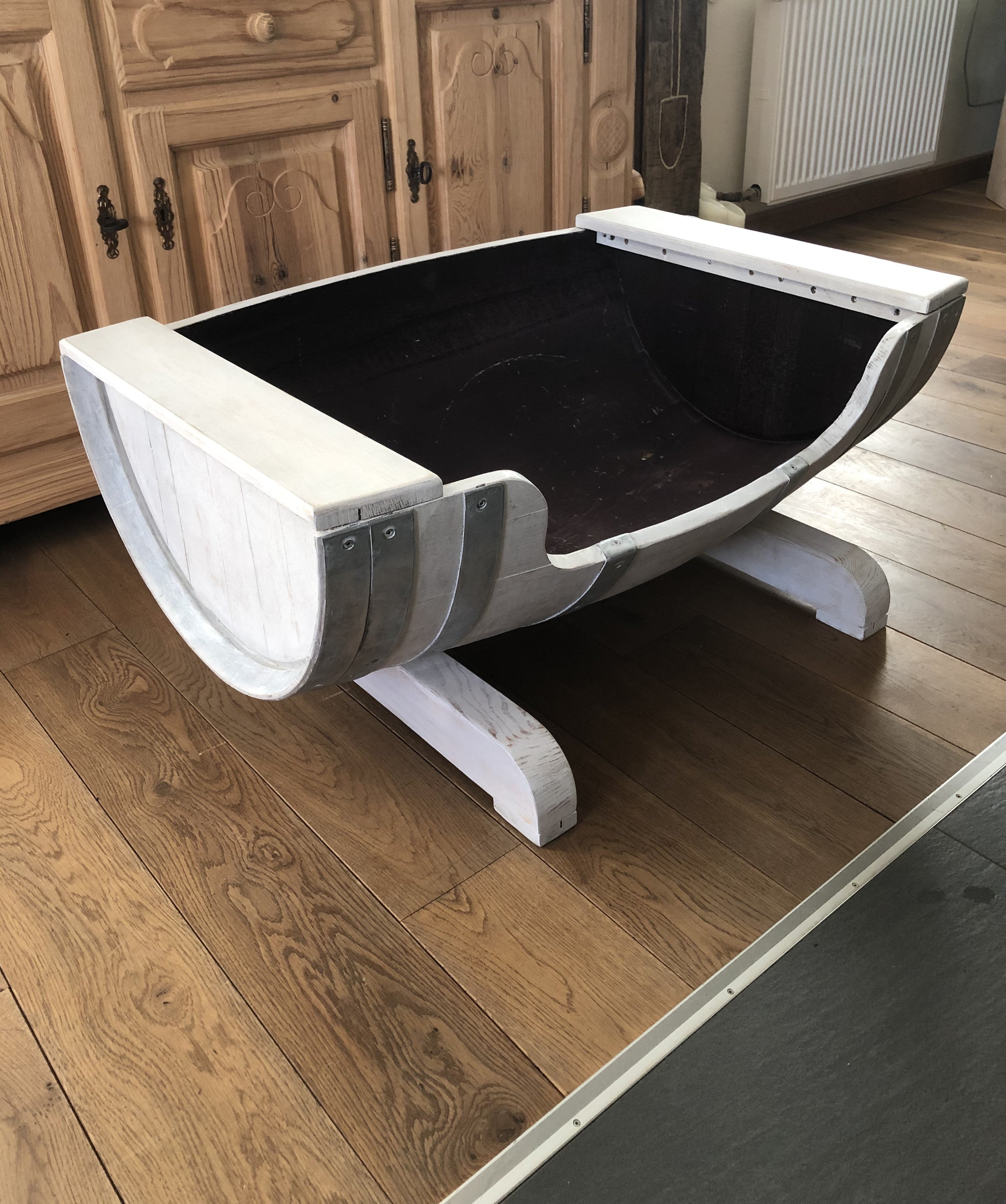Hundebett Shabby White Optik