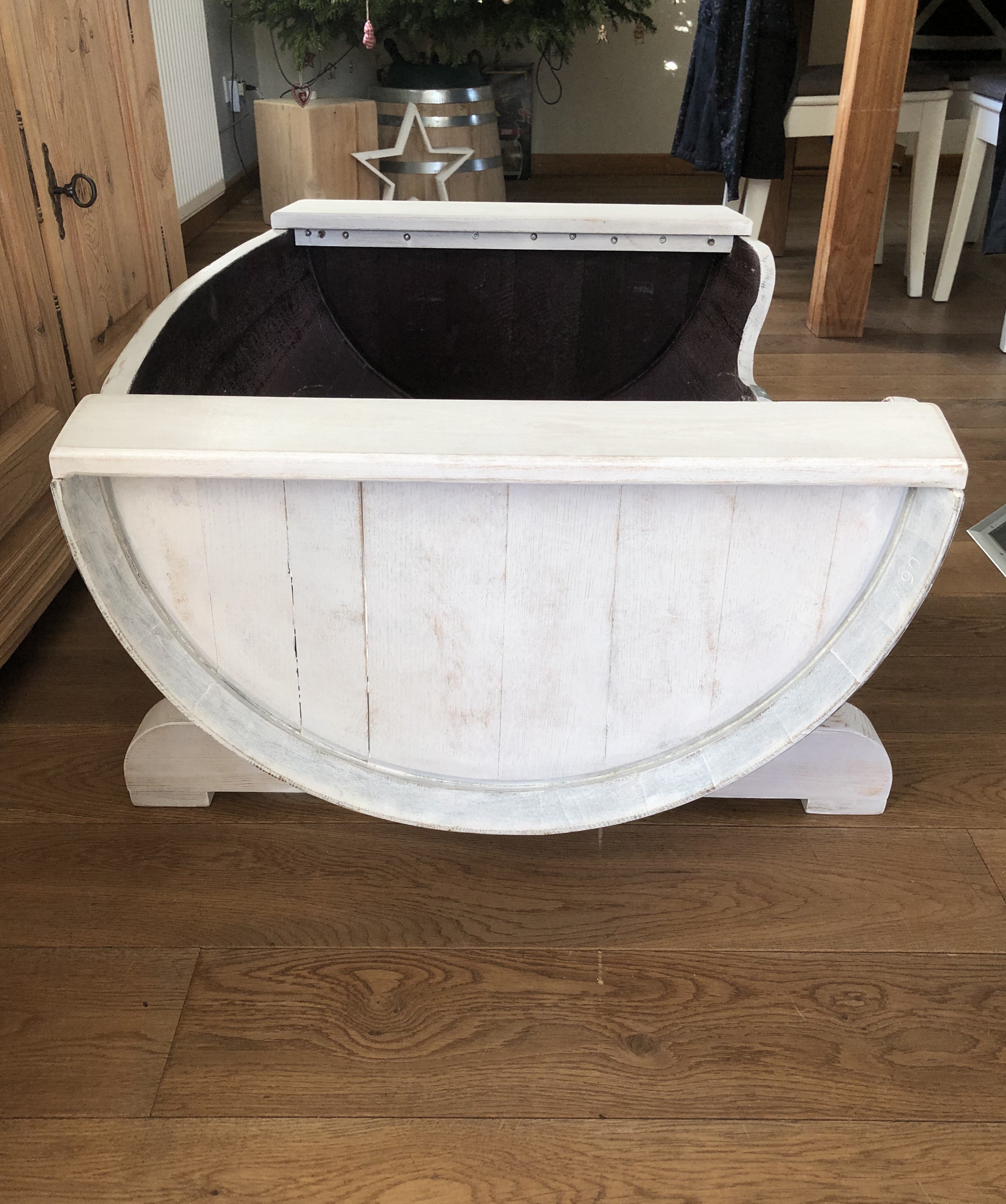 Hundebett Shabby White Optik