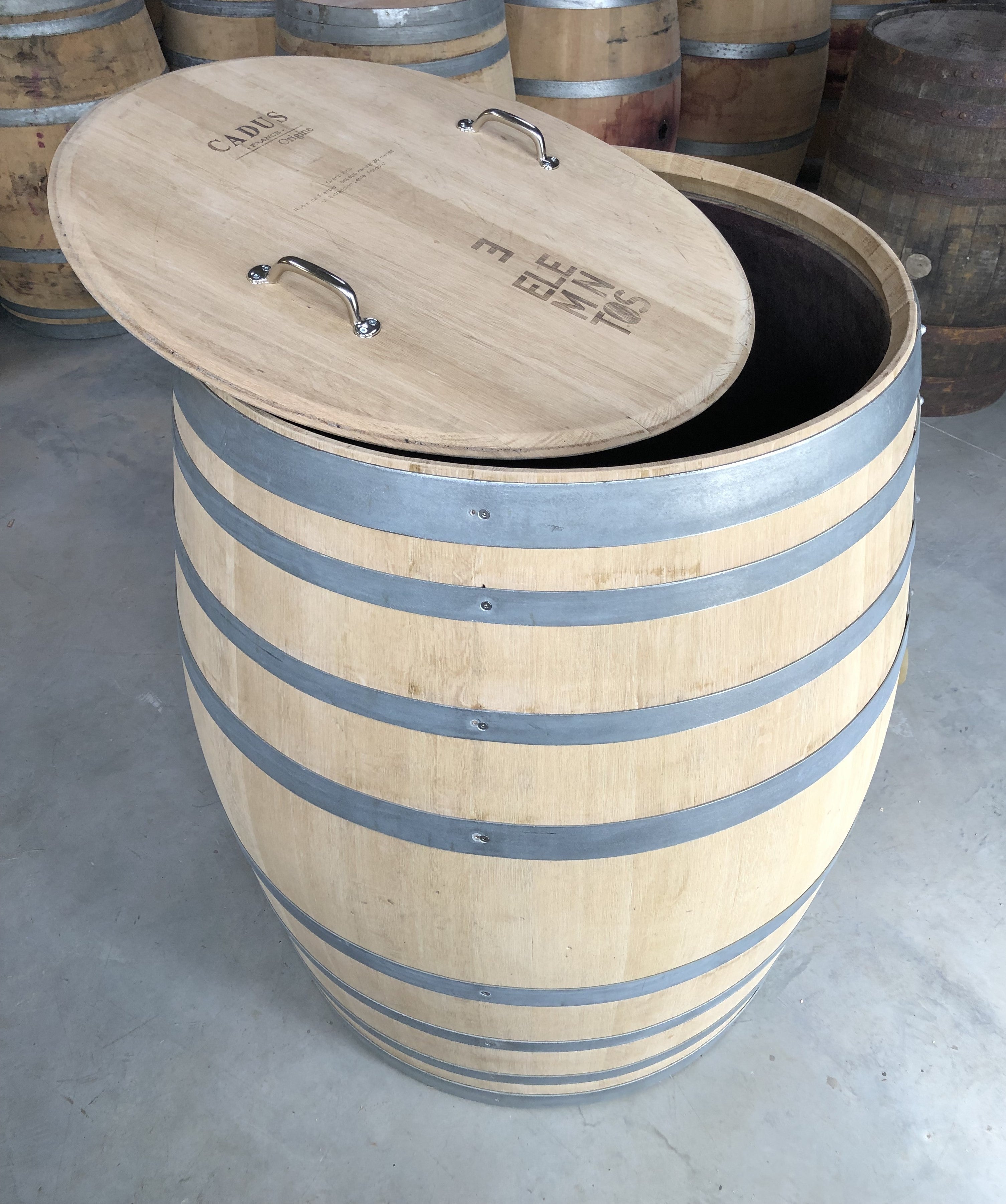 500 Liter Regentonne / Regenfass aus Weinfass