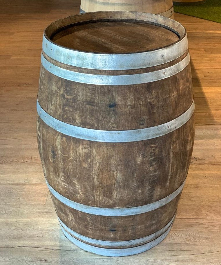 Gebrauchtes Weinfass 225l, Ringe abgeschliffen und entgratet, Whiskyfass-Optik