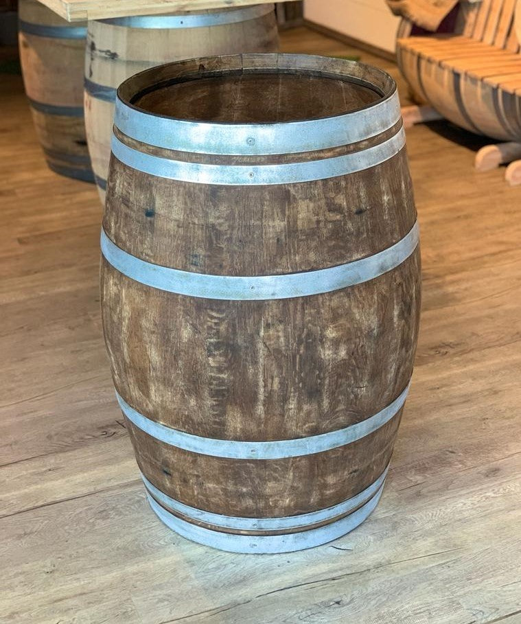 Gebrauchtes Weinfass 225l, Ringe abgeschliffen und entgratet, Whiskyfass-Optik
