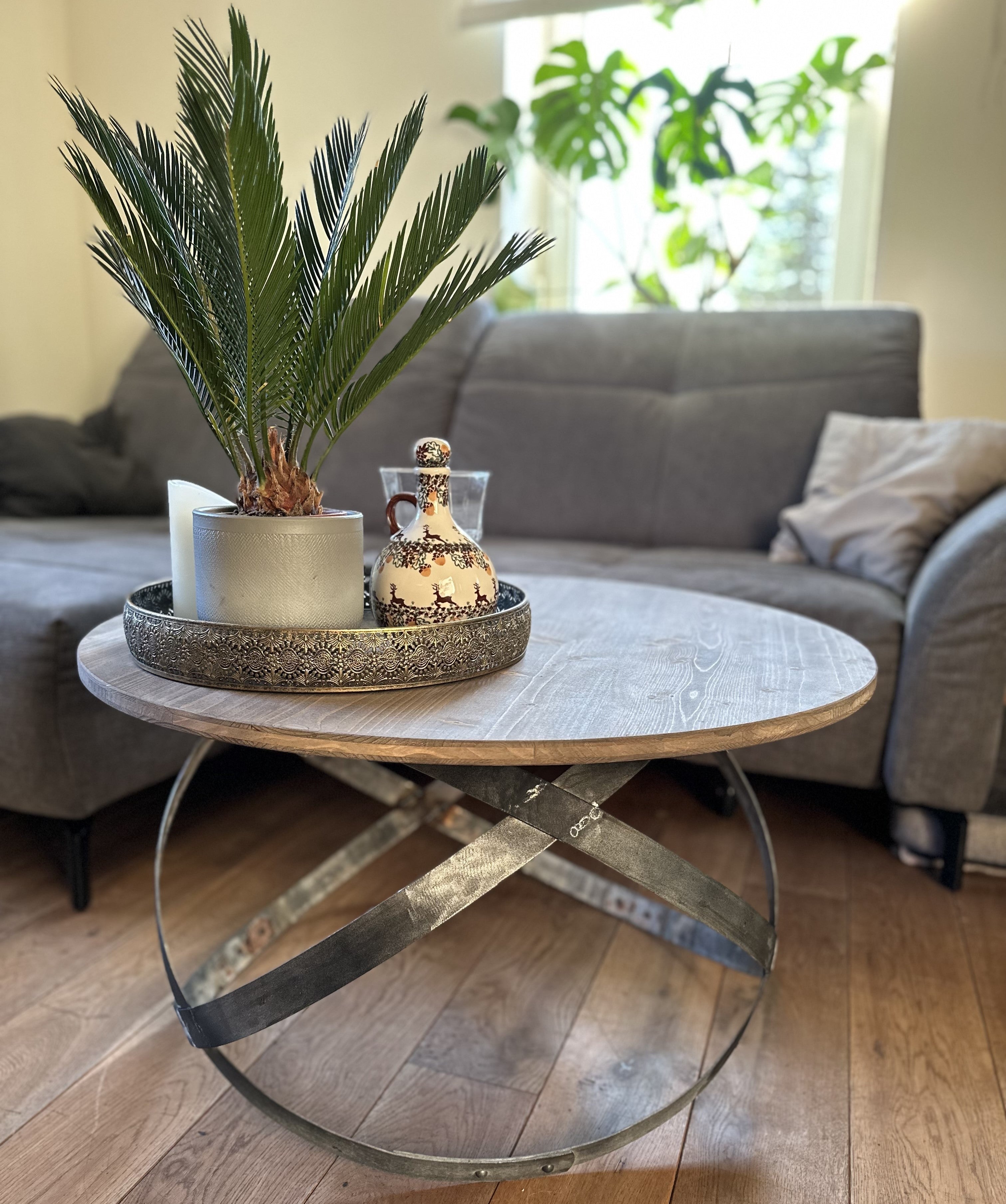 Weinfass Couchtisch Industrial-Design