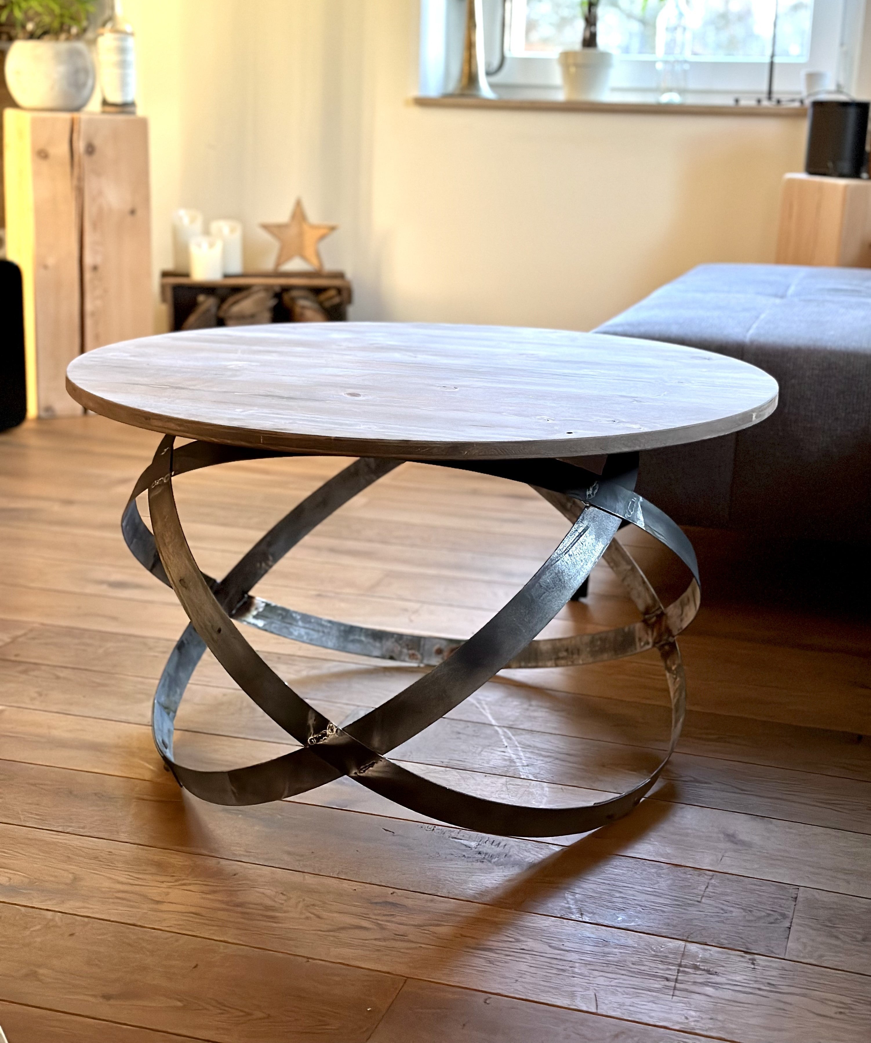 Weinfass Couchtisch Industrial-Design