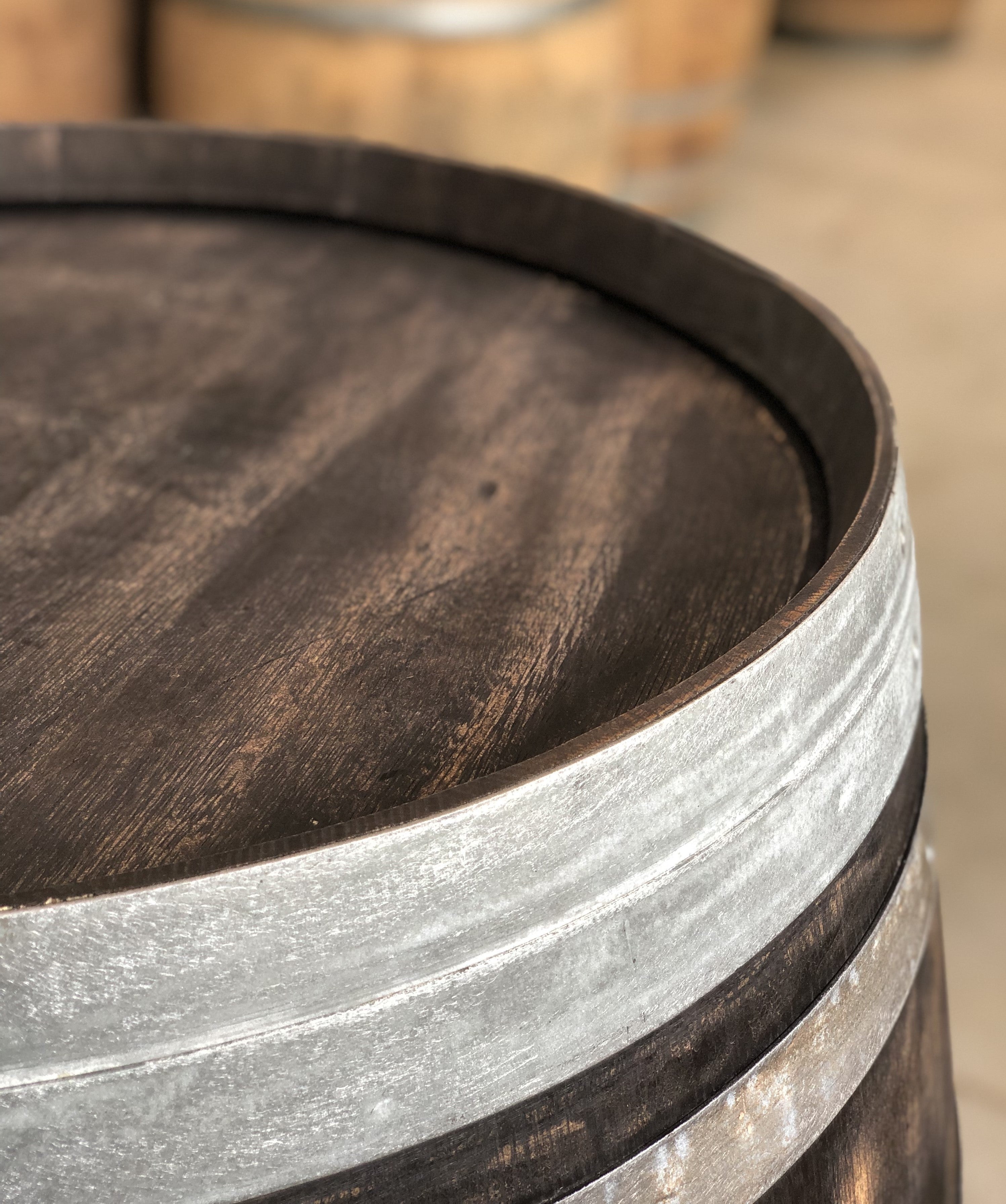 Gebrauchtes Weinfass 300l, Ringe abgeschliffen und entgratet