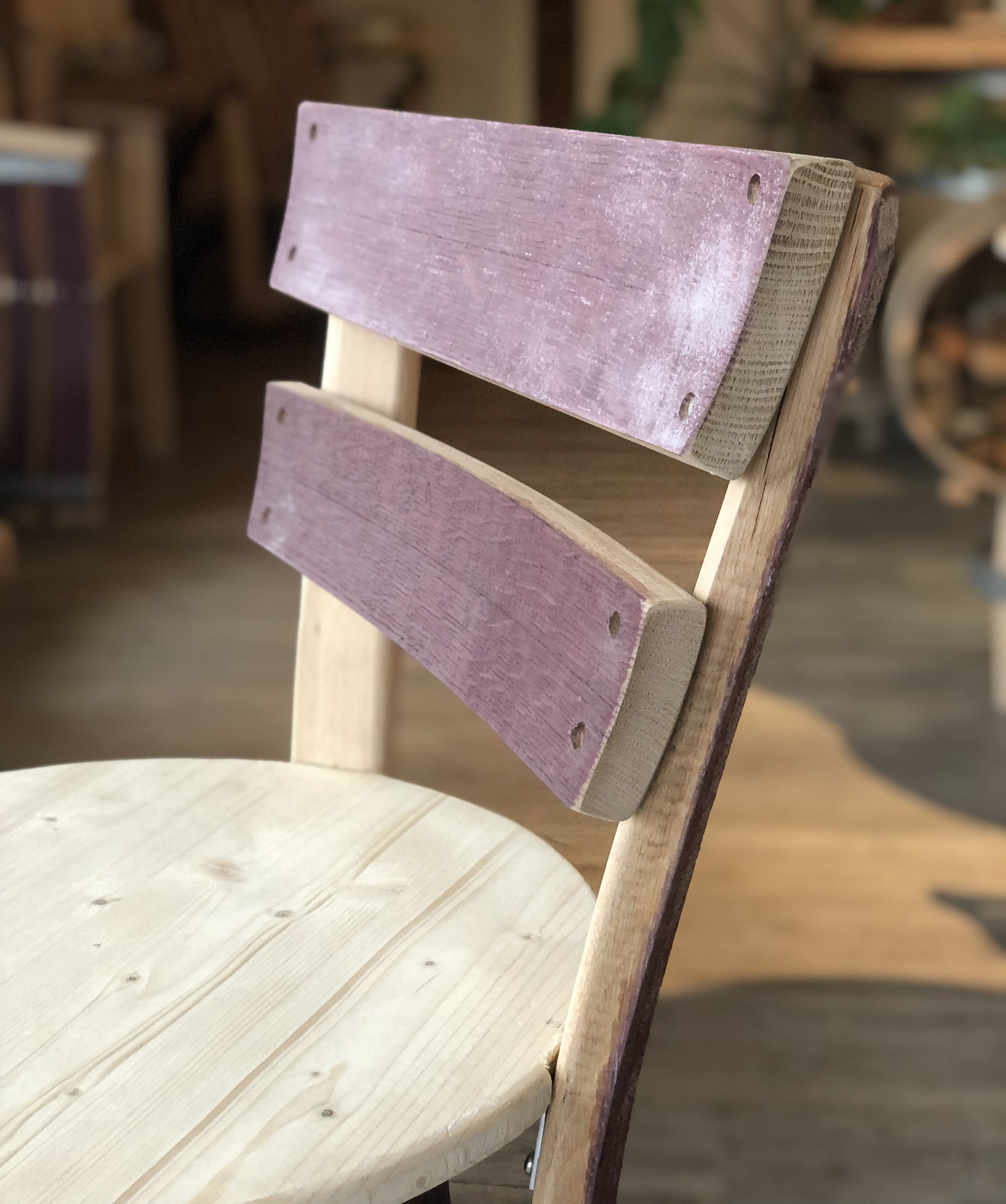 Barhocker aus Weinfassdauben 1.2
