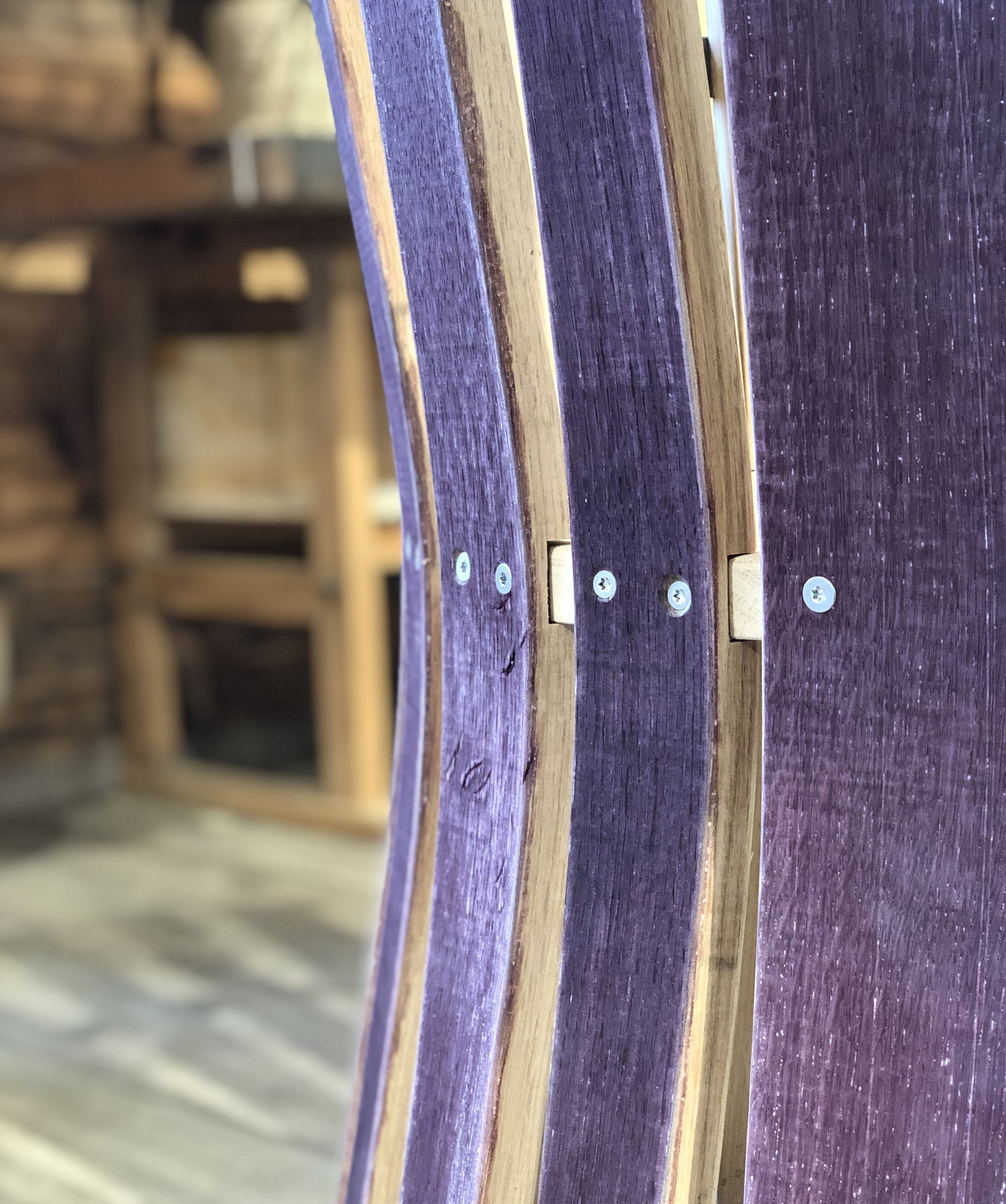 Weinfass Stuhl aus Fassdauben