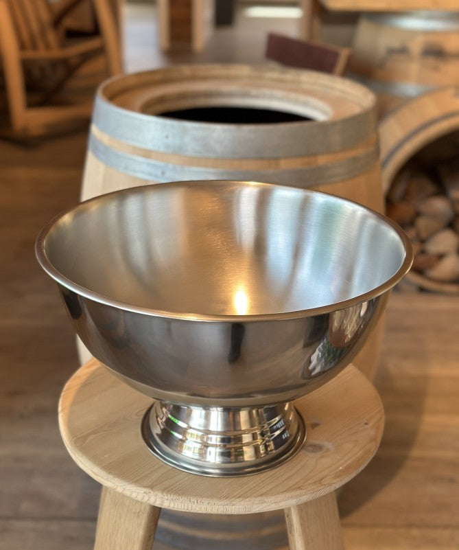 Weinfass Stehtisch "Deluxe" mit Sektschale