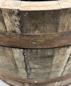 Pflanzkübel aus 1/2 gebrauchtem 190l-Whiskyfass (95l)