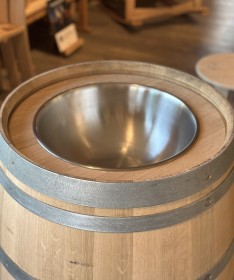 Weinfass Stehtisch "Sektkühler"