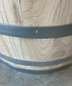 Pflanzkübel aus 1/2 100l-Kastanienfass (50l)