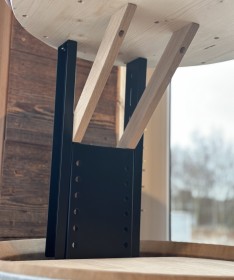 Weinfass Hausbar "Royal" mit ausfahrbarem Hubboden