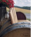 Weinfass 3-Sitzerbank aus Eichenholz