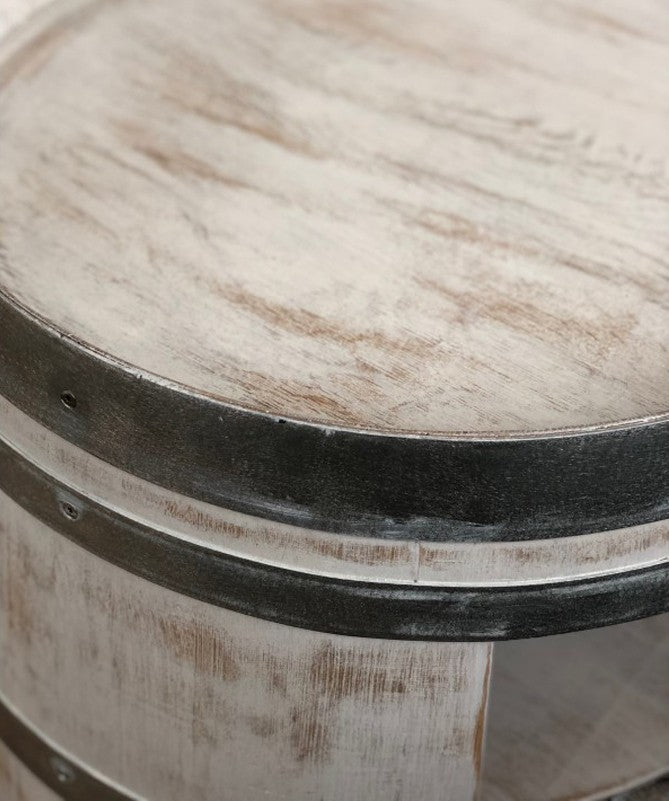Weinfass-Bauch für Kaminholz