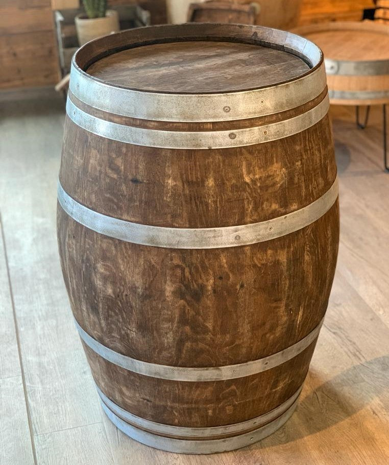 Gebrauchtes Weinfass 225l, Ringe abgeschliffen und entgratet, Whiskyfass-Optik