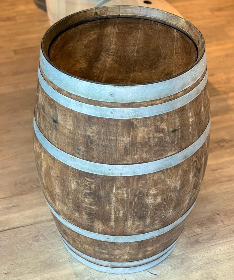 Gebrauchtes Weinfass 225l, Ringe abgeschliffen und entgratet, Whiskyfass-Optik