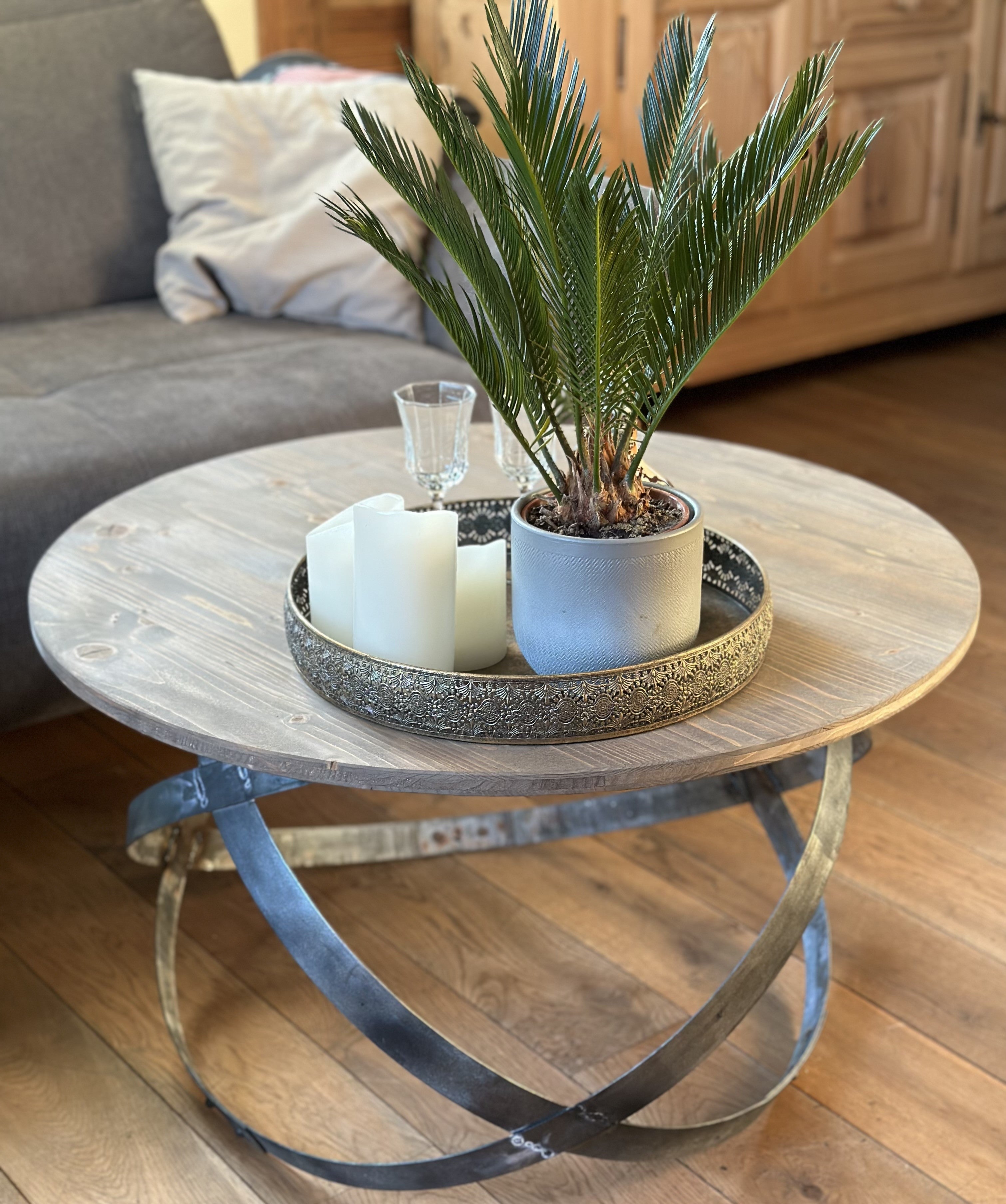Weinfass Couchtisch Industrial-Design