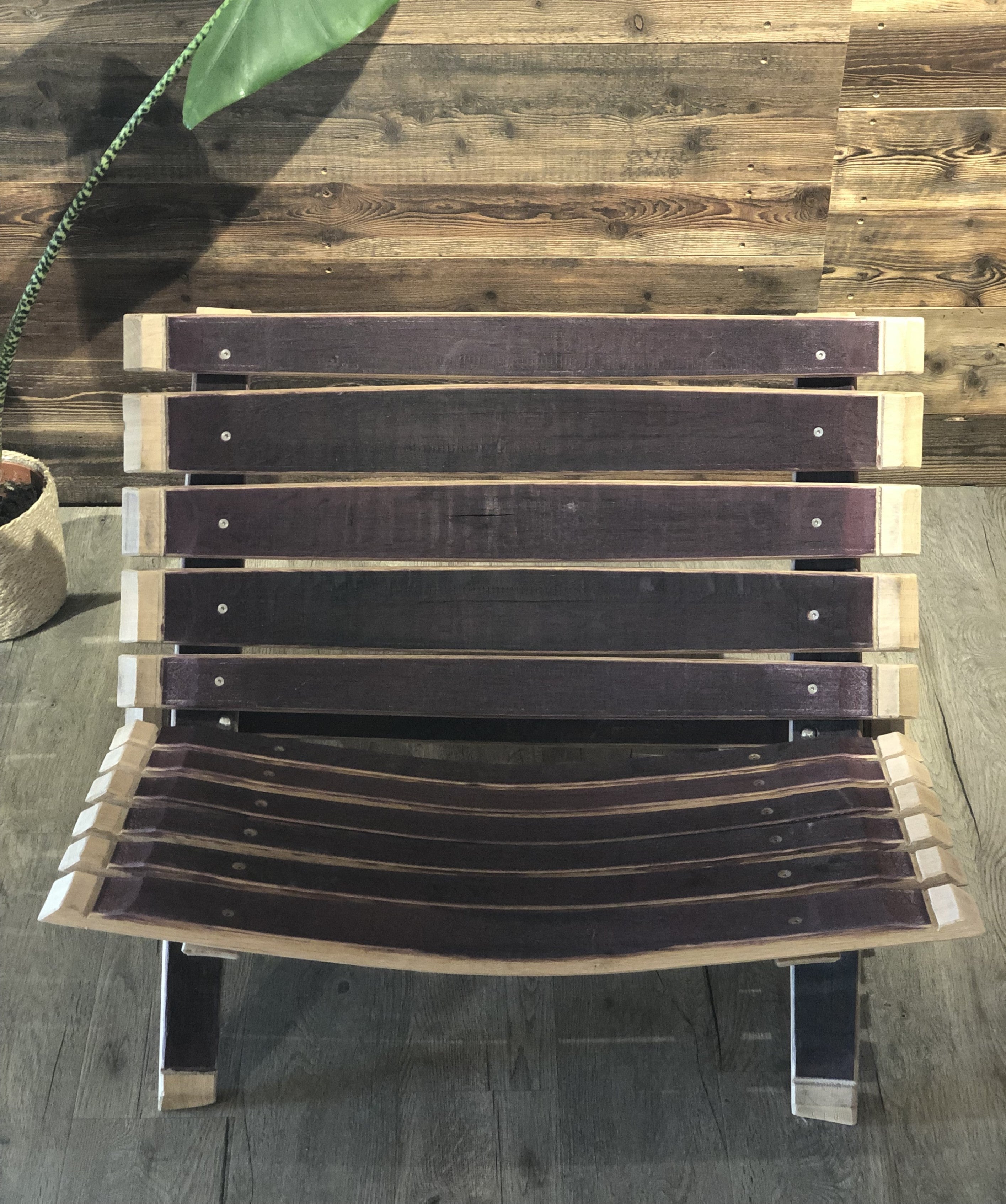 Loungestuhl aus Weinfassdauben