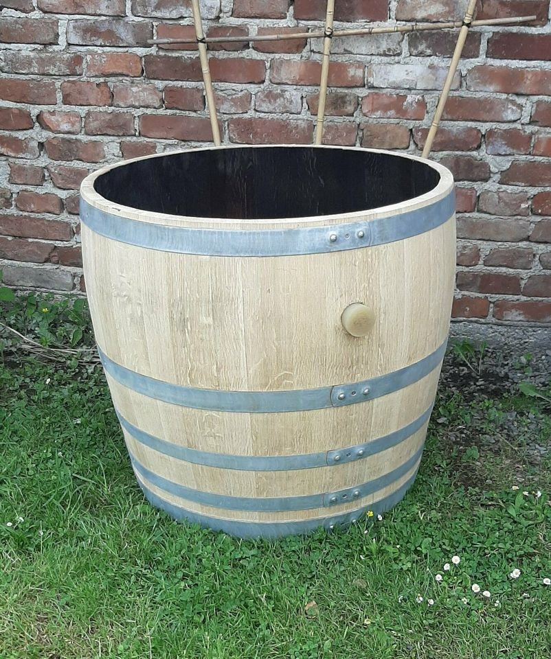 Pflanzkübel aus 3/4 gebrauchtem 300l-Weinfass (220l)