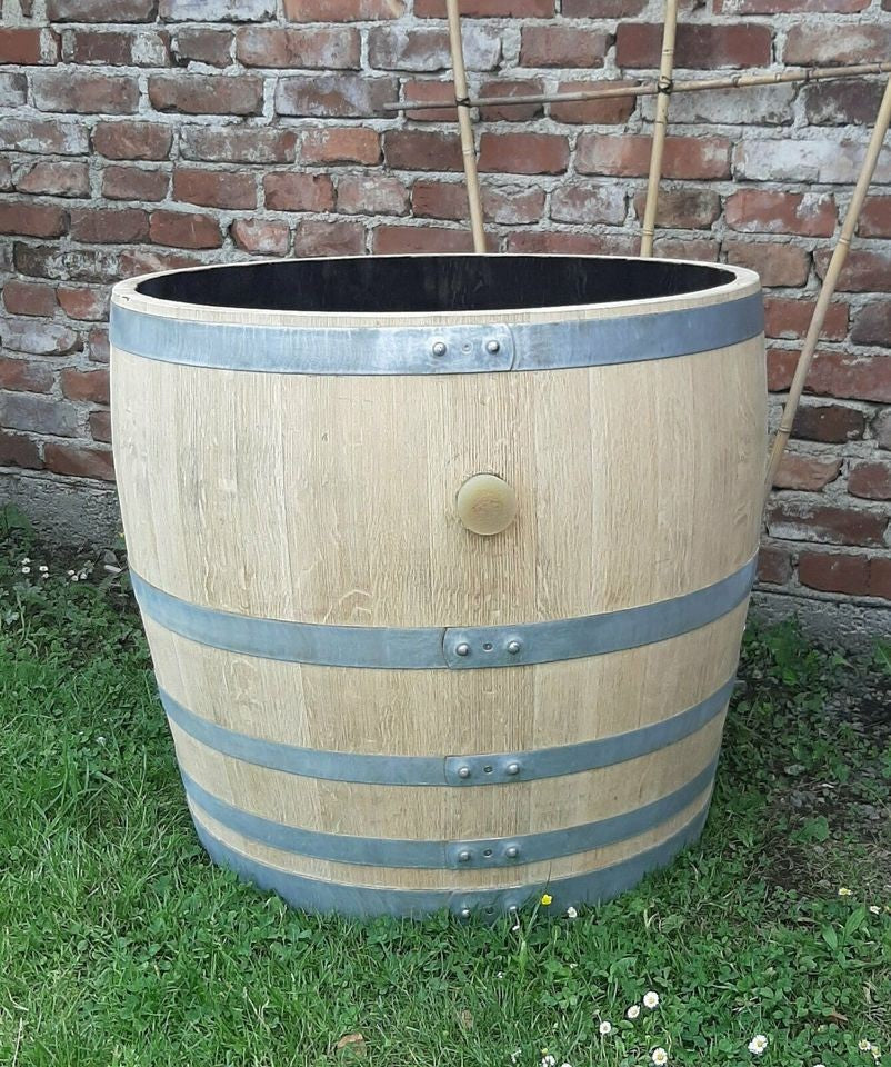 Pflanzkübel aus 3/4 gebrauchtem 300l-Weinfass (220l)