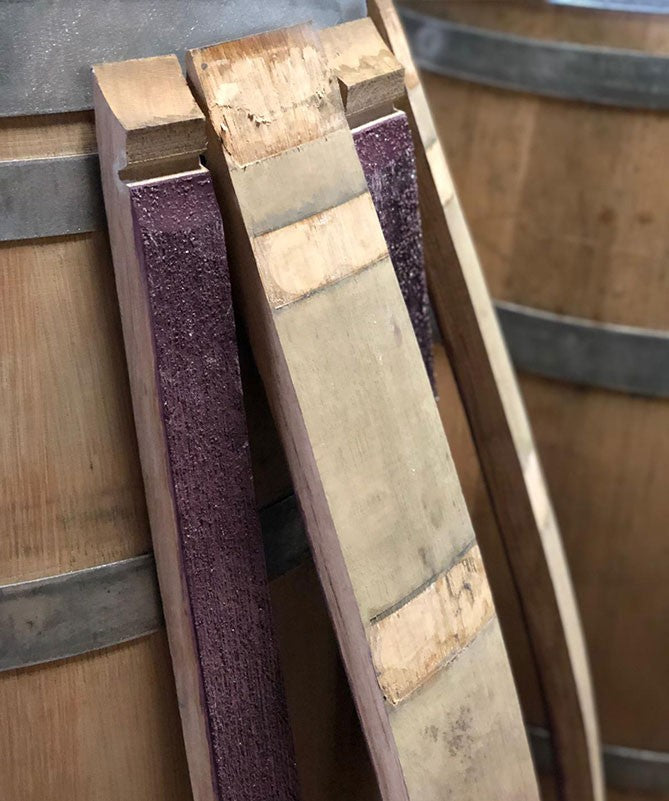 Fassdauben aus Rotwein Weinfass
